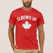 Elbows Up Canada - trotse Canadees T-shirt (Voorkant)