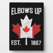 Elbows Up Canada True North Sterk Trots Canadees Fotoplaat (voorkant)