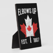Elbows Up Canada True North Sterk Trots Canadees Fotoplaat (Zijkant)