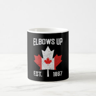 Elbows Up Canada True North Sterk Trots Canadees Koffiemok