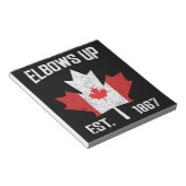 Elbows Up Canada True North Sterk Trots Canadees Notitieblok (Schuin)