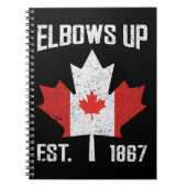 Elbows Up Canada True North Sterk Trots Canadees Notitieboek (Voorkant)