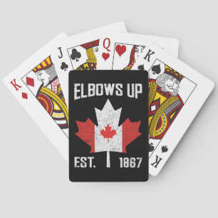 Elbows Up Canada True North Sterk Trots Canadees Pokerkaarten