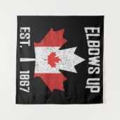 Elbows Up Canada True North Sterk Trots Canadees Wandkleed (Voorkant (horizontaal))