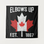 Elbows Up Canada True North Sterk Trots Canadees Wandkleed (Voorkant)