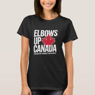 Elbows Up Canada True North Sterk Vrij Trots Kana T-shirt