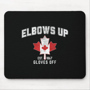 Elbows Up Est 1867 Canadian Maple Leaf Canada Muismat