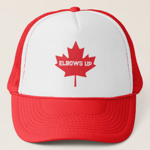 Elbows Up Grappige Canadese Hockey Trucker Pet