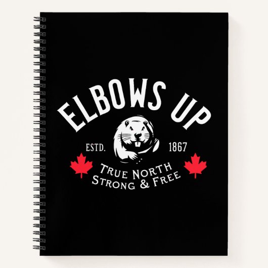 Elbows Up! Notebook Notitieboek (Voorkant)