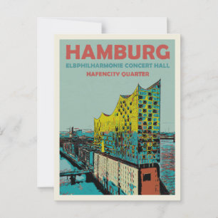Elbphilharmonie Concert Hall Iconic Hamburg Briefkaart