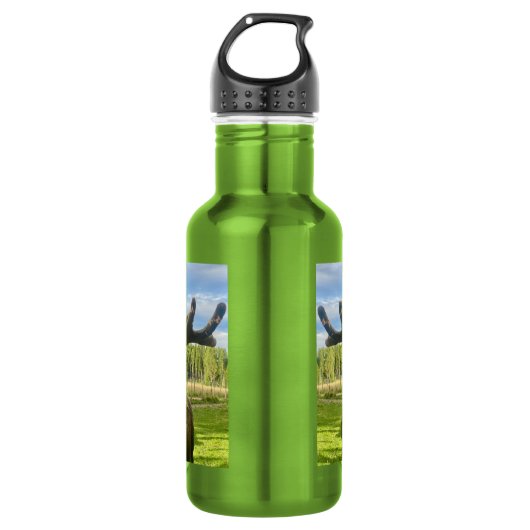 Elch-Flasche, Moose-Bottle Waterfles (Voorkant)