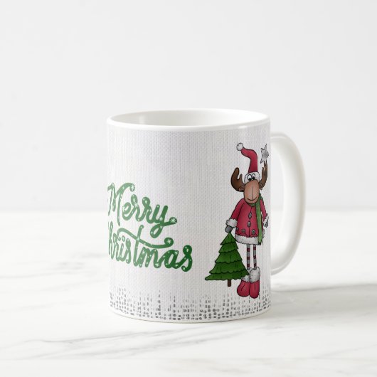 Elch mit Baum  Koffiemok (Voorkant rechts)