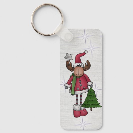 Elch mit Baum Sleutelhanger (Voorkant)