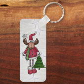 Elch mit Baum Sleutelhanger (Achterkant)