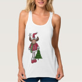 Elch mit Baum  Tanktop (Voorkant)
