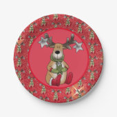 Elch mit Stern Papieren Bordje (Voorkant)