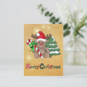 Elch mit Zuckerstange Briefkaart (Staand voorkant)