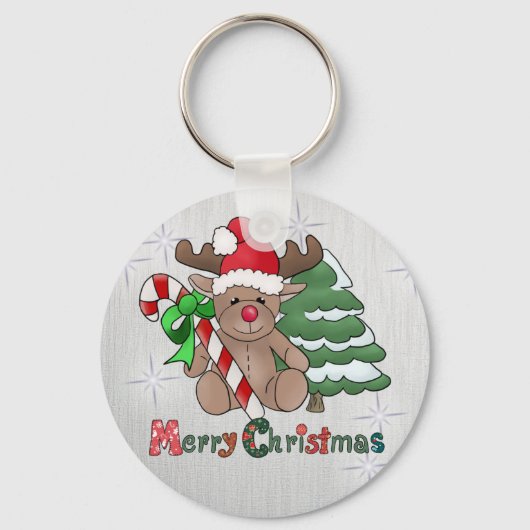 Elch mit Zuckerstange Sleutelhanger (Voorkant)