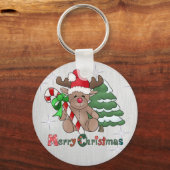 Elch mit Zuckerstange Sleutelhanger (Voorkant)