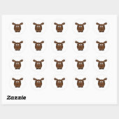 Elch moose ronde sticker (Vel)