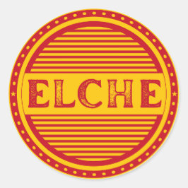 Elche City Pride Embleem – Spaanse identiteit Ronde Sticker