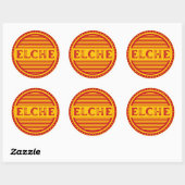 Elche City Pride Embleem – Spaanse identiteit Ronde Sticker (Vel)