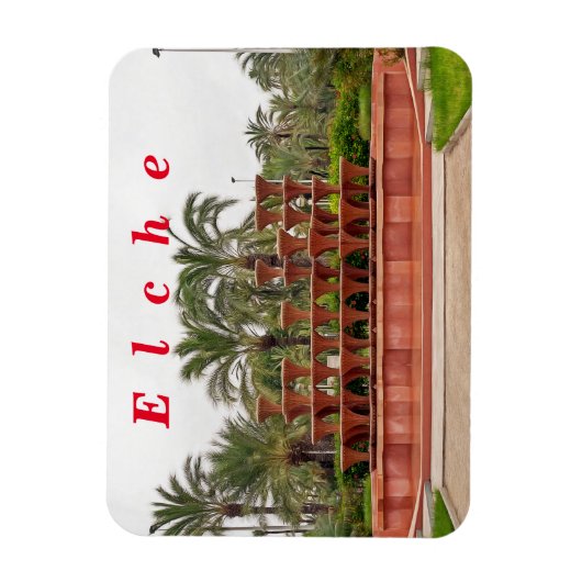 Elche. De Palm Grove. #8 Magneet (Verticaal)