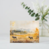 Elche im Herbst - Postkarte Briefkaart (Staand voorkant)