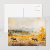 Elche im Herbst - Postkarte Briefkaart (Voorkant / Achterkant)