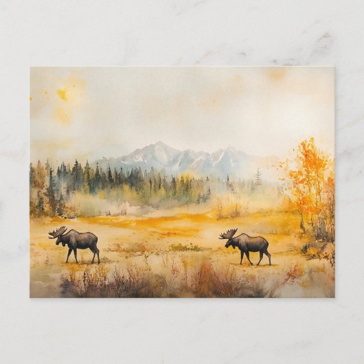 Elche im Herbst - Postkarte Briefkaart (Voorkant)