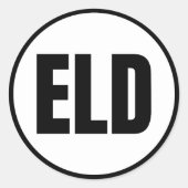 ELD - El Dorado Classic Round Sticker (Voorkant)