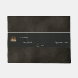 Elden Ring doormat, "Trap ahead" rated Deurmat