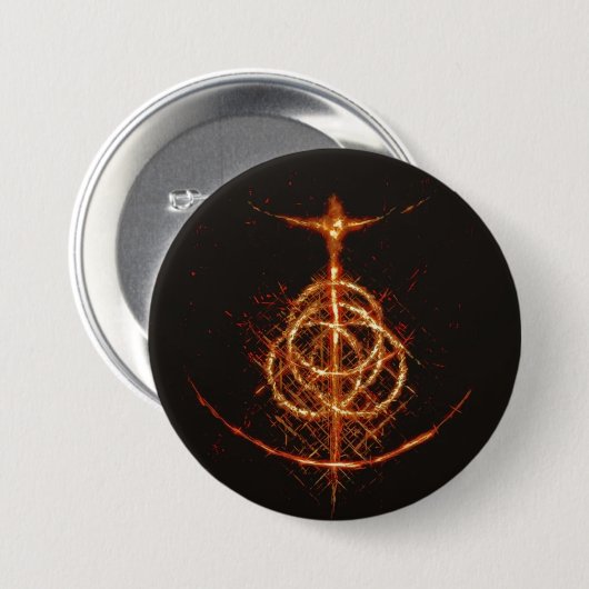 Elden Ring Fire Symbol Button (Voorkant /achterkant)