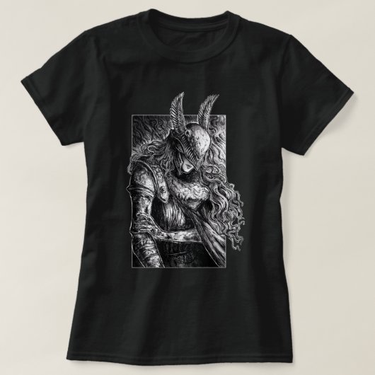 Elden Ring Malenia Blade van Miquella Sketch Essen T-shirt (Design voorkant)