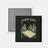 Elden Rink Grappige Hockey Ridder Parodie Fantasy Magneet (Voorkant / Achterkant)