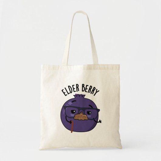 Elder-berry Funny Berry Pun Tote Bag (Voorkant)