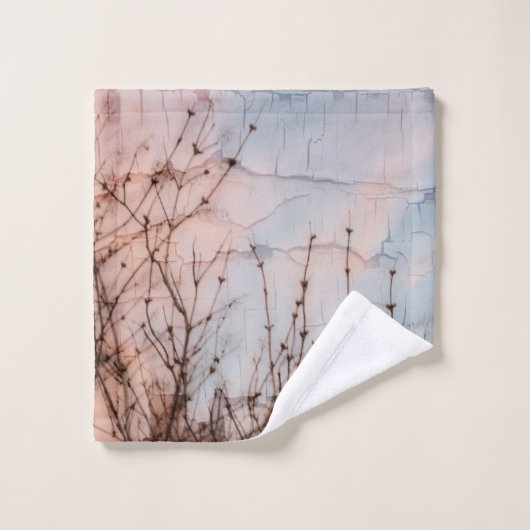 Elder Branches Silhouette Bad Handdoek (Wasdoekje)