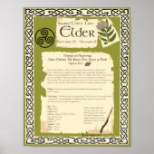 ELDER CELTIC SACRED TREE POSTER (Voorkant)