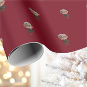 Elder Christmas Elf Wrapping Paper Cadeaupapier