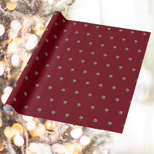 Elder Christmas Elf Wrapping Paper Cadeaupapier