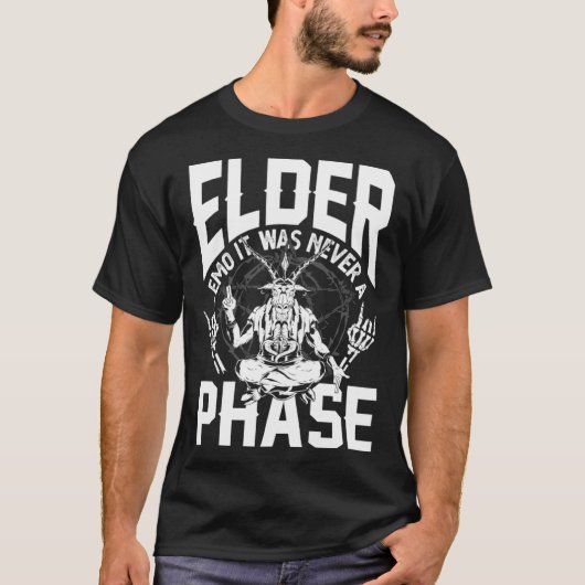 Elder Emo It Was Never A Phase Gothic Skeleton 4 T-shirt (Voorkant)