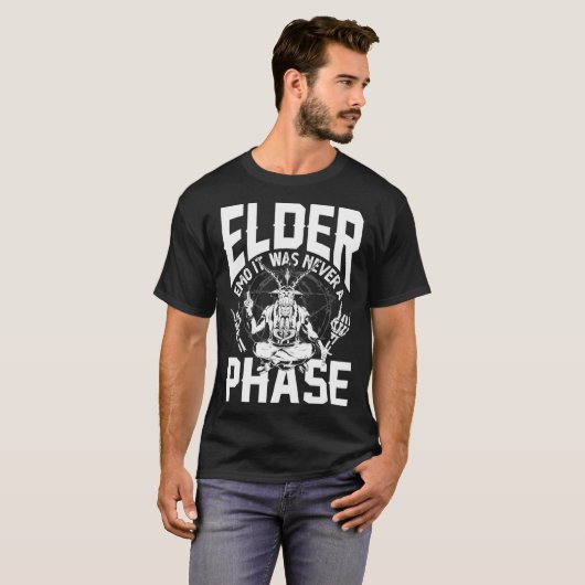 Elder Emo It Was Never A Phase Gothic Skeleton  4 T-shirt (Voorkant volledig)