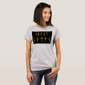 Elder Futhark Hail Satan T-shirt (Voorkant volledig)