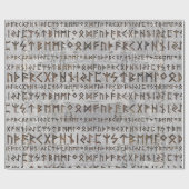 Elder Futhark Pattern op berkentextuur Cadeaupapier (Vlak)