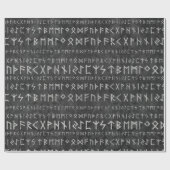Elder Futhark Pattern op houten textuur Cadeaupapier (Vlak)