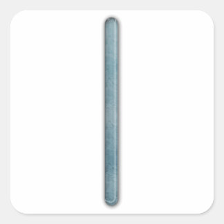 Elder Futhark Rune Isa Vierkante Sticker