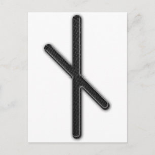 Elder Futhark Rune Nyd Briefkaart