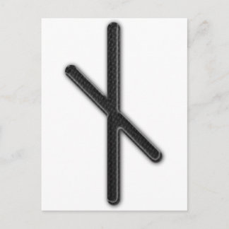 Elder Futhark Rune Nyd Briefkaart