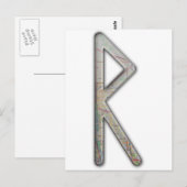 Elder Futhark Rune Rad Briefkaart (Voorkant / Achterkant)