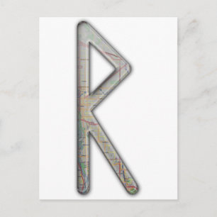 Elder Futhark Rune Rad Briefkaart
